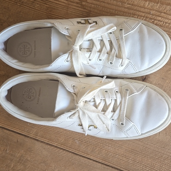 Tory Burch Classic White Casual Sneakers - Picture 3 of 6